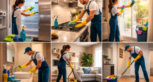 What is included in a move-out cleaning service? Kitchen deep cleaning